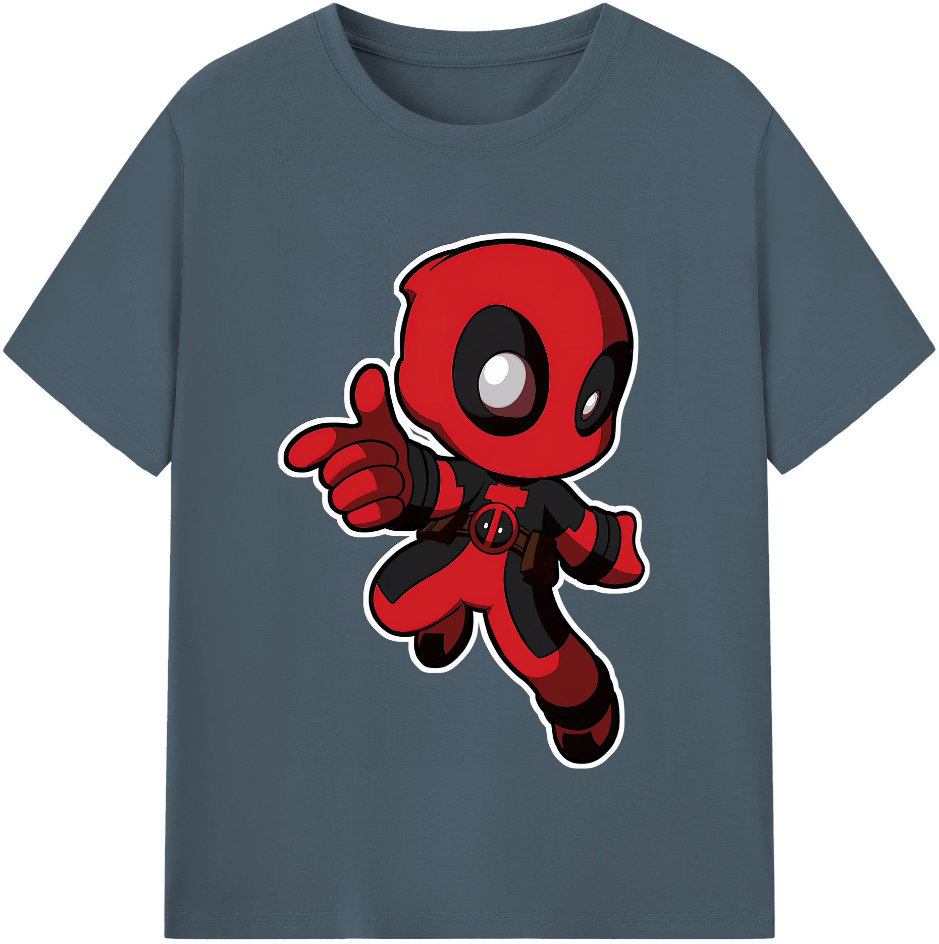 （画像用） Deadpool デッドプール 綿100％半袖Tシャツ（フロントプリント）